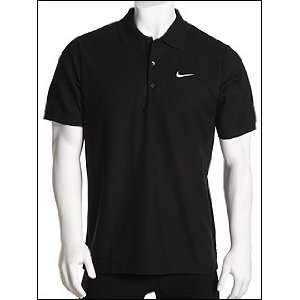  Nike Dri Fit Pique Tennis Polo Shirt Black Size L: Sports 