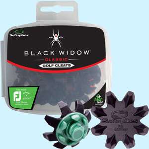 Paks) Black Widow Softspikes Fast Twist Golf Cleats  
