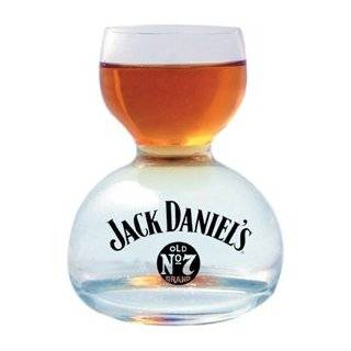 Jack Daniels Double Bubble Chaser Jigger Shot Glass   Large  