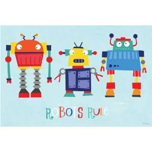 Robots Rule Canvas Reproduction 