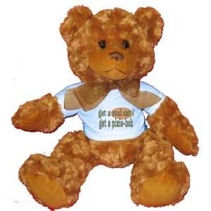  get a real cat! Get a pixie bob Plush Teddy Bear with BLUE 