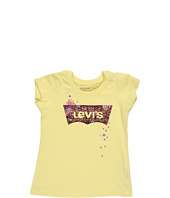 Levis® Kids   Girls S/S Flower Batwing Tee Shirt (Big Kids)