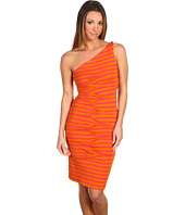 Nicole Miller   Striped Jersey One Shoulder Dress