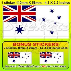 AUSTRALIA Australian Navy Flag RAN 4,3 (110mm) Vinyl Bumper Sticker 