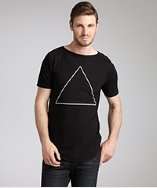 Paul Smith black cotton pyramid graphic t shirt style# 318948401