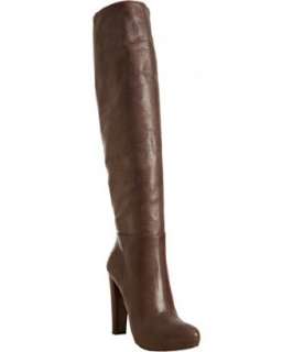 Prada hazelnut vitello shine tall boots  BLUEFLY up to 70% off 
