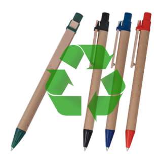 12 Eco Friendly Recycled Paper Pens   THINK GREEN !  
