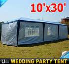 New 10x30 Blue White Gazebo Wedding Party Tent Canopy With 8 Side 