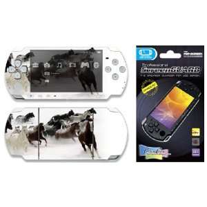   PSP 2000 Slim Skin Decal Sticker plus Screen Protector   Horse Power