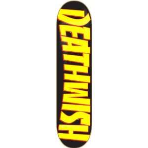   Thrash Deck 8.38 Black Yellow Skateboard Decks