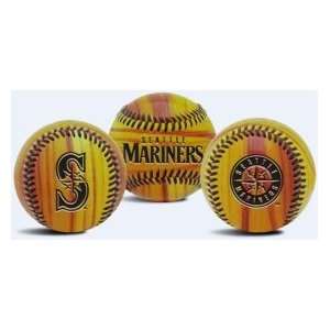  Seattle Mariners Wood Grain Baseball