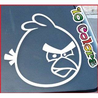 Angry Bird Window Decal Sticker 4 Wide (Color: White)