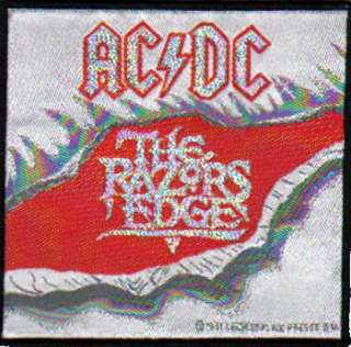 AC/DC AC DC   The Razors Edge   Official Woven Patch.  