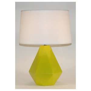 Robert Abbey Lime Green Facets Ceramic Table Lamp: Home 
