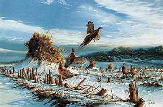 Terry Redlin S/N Sold Out Pheasant print STARTLED  