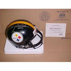 Terry Bradshaw Hand Signed Autographed Pittsburgh Steelers NFL Mini 