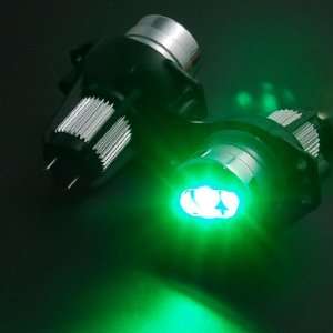 Replacement Super Bright 6W Green LED Angel Eye Head Light Headlamp 