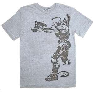 Mighty Fine Halo 3 Spartan Pointing Gray T Shirt Tee  