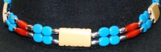 WESTERN COWBOY HAT BAND WOOD BEAD & Turquoise   Made in the USA  