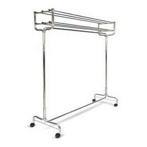  60 Double Portable Valet With Casters & 18 Hangers