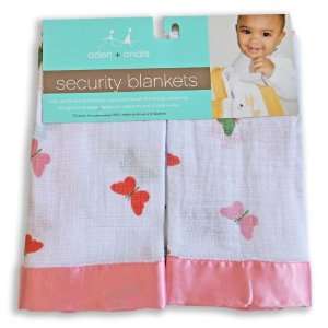  Aden by aden + anais 2 Pack Security Blankets, Sonia Pink 