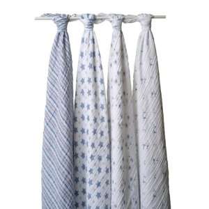  Aden and Anais   Swaddle 4 Pack   Prince Charming: Baby