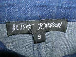 BETSEY JOHNSON denim tank top & capri pants outfit S/P  