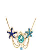 Betsey Johnson   Sea Excursion Mermaid and Starfish Frontal Necklace