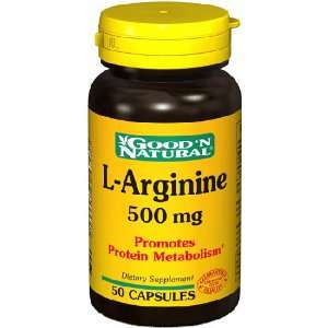 Arginine 50 Cap, 500 Mg   Goodn Natural ( Fast Shipping )  