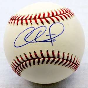 Chase Utley Autographed Baseball   Sweet Spot GAI   Autographed 