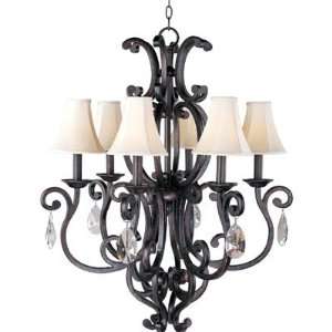  Richmond Six Light Chandelier Colonial Umber