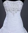 2012 New stock white/ivory wedding dress size 6 8 10 12 14 16