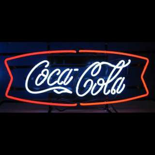 5CCRWF Coca Cola Red and White Fishtail Neon Sign