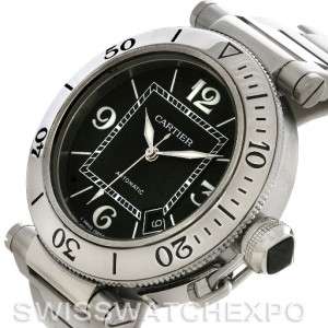 Cartier Pasha Seatimer Steel Watch W31077M7  