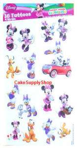 16 MINNIE MOUSE KIDS PARTY FAVORS TEMPORARY TATTOOS NEW  