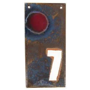   spots house numbers   #7 in coco moon, matatdor red: Home Improvement