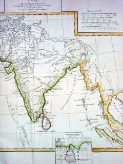 1765 D Anville Antique Map of India & SE Asia Taprobana  