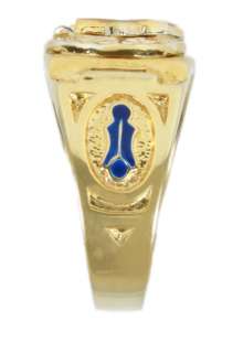 Mens Sterling Silver or GoldPlated Masonic Freemason Mason Ring
