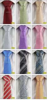 Wholesale 3 PCS 100% Wove Silk Slim Necktie 2 Wide Tie  