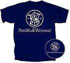 Smith and Wesson S&W Logo Navy blue T shirt NWT s 2XL nice gift