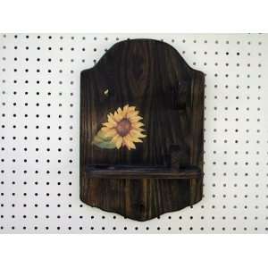  Hair Dryer Curling Iron Wall Holder (Black Sunflower) RH 
