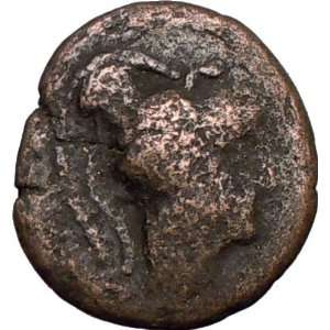   Ancient Greek Coin Athena in Corinthian helmet NIKE 