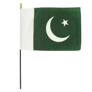  Pakistan 8in x 12in Stick Flag Patio, Lawn & Garden