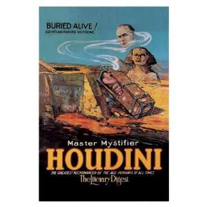  Literary Digest Houdini Buried Alive 20x30 Poster Paper 