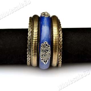 FREE wholesale lots VTG wood men/women mixed bracelet bangle Cuff 