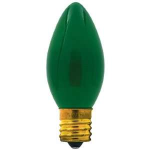 Watt Ceramic Green 130V Intermediate (E17) Base C9 Stringer Bulb 