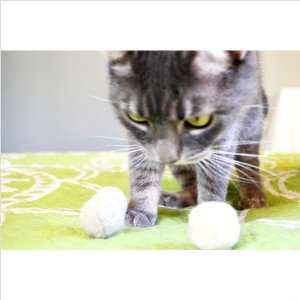  ABO Gear 20226 Wool Ball Cat Toy (Pack of 3): Pet Supplies