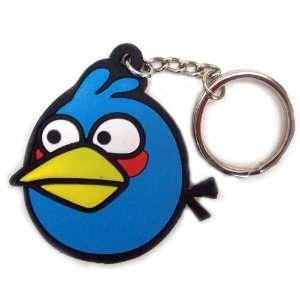  ANGRY BIRDS RUBBER KEY CHAIN  BLLUE BIRD Toys & Games
