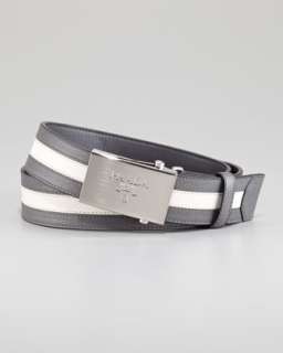 White Leather Belt  