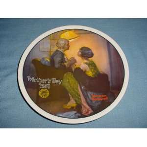  Norman Rockwell 1981 Mothers Day After the Party Plate 